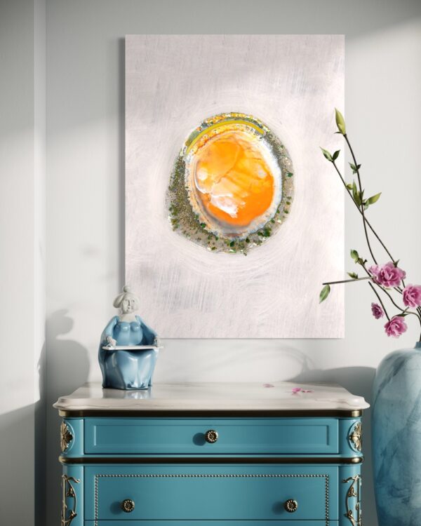Abstract photo art for wall in contemporary interior
